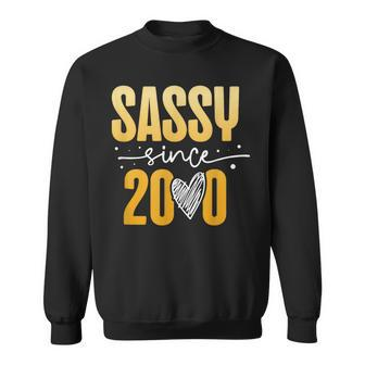 Sassy Since 2000 Decade 2000S Era Millenium Vintage Sweatshirt - Seseable