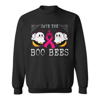 Save The Boobees Boo Bees Breast Cancer Halloween Sweatshirt - Seseable