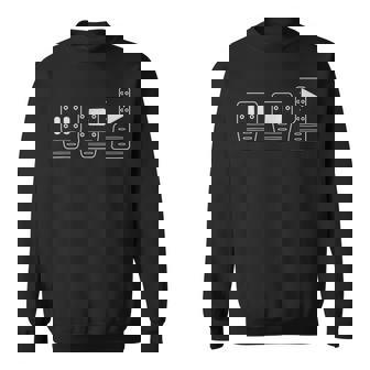 Save Manual Pedal Diagram Stick Shift Car Lover Sweatshirt | Mazezy