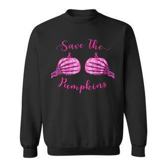 Save Your Pumpkins For Breast Cancer Awareness & Halloween Sweatshirt - Thegiftio UK