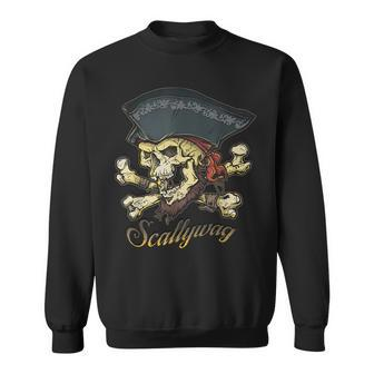 Scallywag Pirate Skull And Crossbones Jolly Roger Jolly Roger Sweatshirt | Mazezy DE