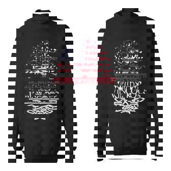 Scandinavian American Pride Yggdrasil Usa Flag Nordic Viking Sweatshirt | Mazezy