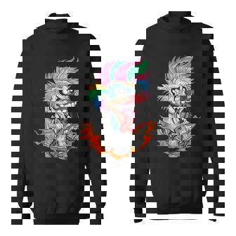 Scary Clown Halloween - Mad Evil Clown Face Sweatshirt | Mazezy