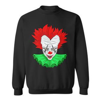 Scary Clown Menacing Horror Gift Sweatshirt | Mazezy