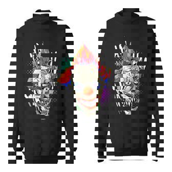 Scary Creepy Clown Laugh Horror Halloween Kids Men Costume Halloween Sweatshirt | Mazezy