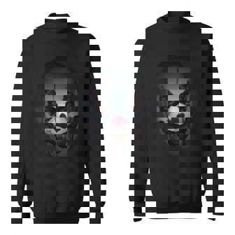 Scary Evil Clown Halloween Sweatshirt | Mazezy