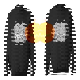 Scary Halloween Pumpkin Twins Scary Fancy Dress Sweatshirt | Mazezy