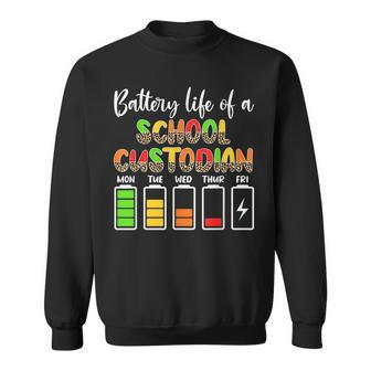 School Custodian Battery Life School Janitor Sweatshirt - Monsterry AU