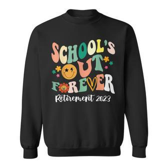 Schools Out Forever Retired Teacher Gifts Retirement 2023 Sweatshirt - Seseable