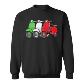 Scooter Bike Motorbike Scoot Italy Flag Moped Scooter Sweatshirt | Mazezy