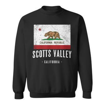 Scotts Valley California Cali City Souvenir Ca Flag Sweatshirt | Mazezy DE