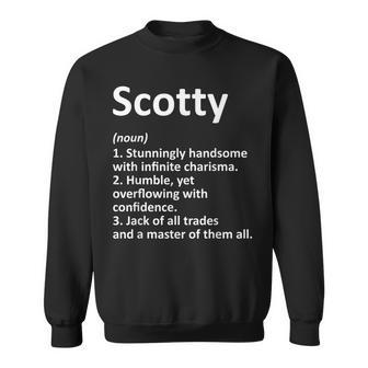 Scotty Definition Personalized Name Funny Birthday Gift Idea Sweatshirt | Mazezy