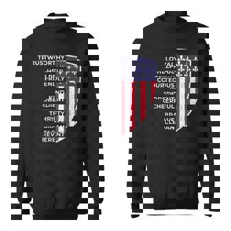 Scout Life Scouting Flag Lovers Hiking Happy Camper Camp Sweatshirt - Seseable