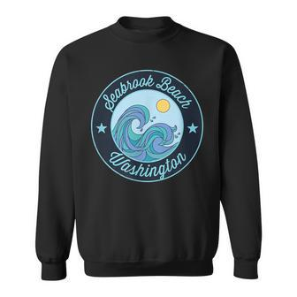 Seabrook Beach Wa Washington Souvenir Nautical Surfer Graphi Sweatshirt | Mazezy
