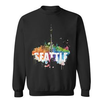 Seattle Lgbtq Pride Support City Sweatshirt | Mazezy