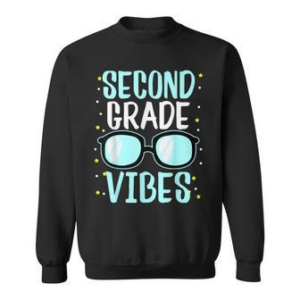 Second Grade Vibes Sunglasses 1St School Day Team 2Nd Grade Sweatshirt - Seseable