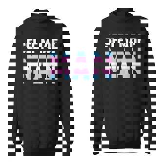 Self Made Man Transman Lgbt Trans Pride Flag Gift T Sweatshirt | Mazezy