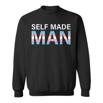 Self Made Transgender Man - Lgbt Trans Pride Flag Ftm Sweatshirt | Mazezy
