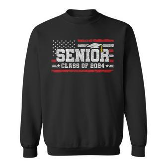 Senior Class 2024 Graduation American Flag Senior 2024 Sweatshirt - Thegiftio UK