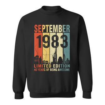 September 1983 Limited Edition 40 Years Of Being Awesome Sweatshirt - Monsterry UK