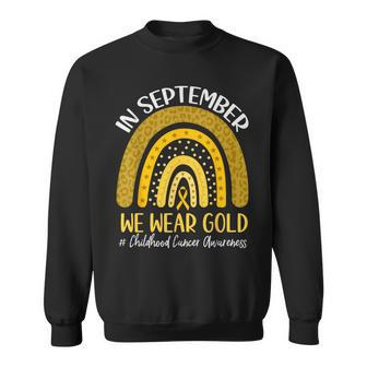 In September We Wear Childhood Cancer Awareness Sweatshirt - Seseable