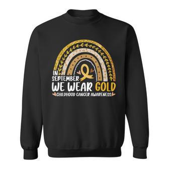 In September We Wear Gold Childhood Cancer Awareness Family Sweatshirt | Mazezy