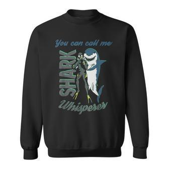 Shark Whisperer Diving Quote Ocean Lover Scuba Diver Sweatshirt | Mazezy