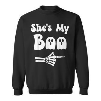 She's My Boo Matching Halloween Pajama Couples She's My Boo Sweatshirt | Seseable UK