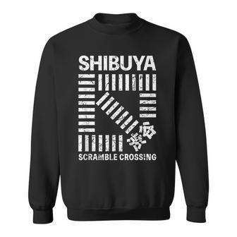 Shibuya Tokyo Scramble Crossing Shibuya Crossing Japan Kanji Sweatshirt | Mazezy
