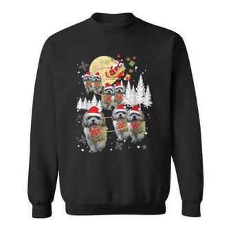 Shih Tzu Reindeer Christmas Moon Santa Dog Sweatshirt | Mazezy