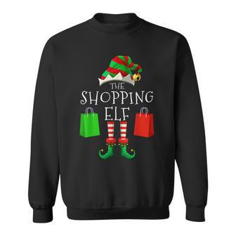 Shopping Elf Matching Family Group Christmas Party Sweatshirt - Seseable