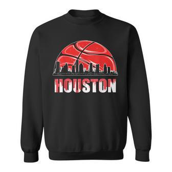 Silhouette Houston City Houston Basketball Pride Sweatshirt | Mazezy