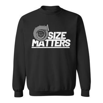 Size Matters Turbo For Men Car Show Sweatshirt | Mazezy