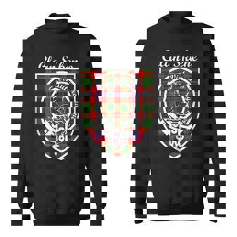 Skene Surname Last Name Scottish Clan Tartan Badge Crest Funny Last Name Designs Funny Gifts Sweatshirt | Mazezy