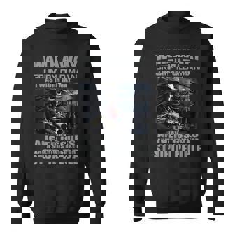 Skull Gun I Am A Grumpy Old Man I Was Born In May Sweatshirt | Mazezy