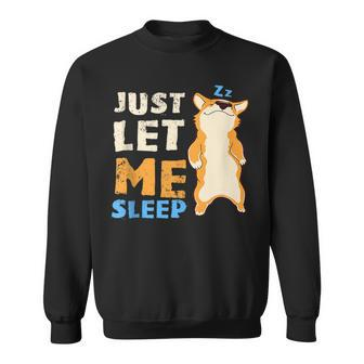 Sleeping Corgi Dog Sleep Pajamas Sweatshirt | Mazezy