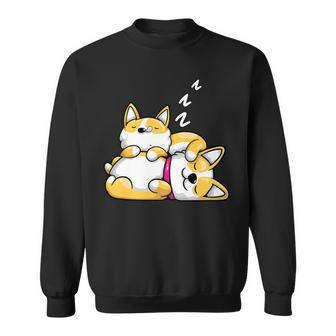 Sleeping Corgis Cute Corgi Couple Sweatshirt | Mazezy