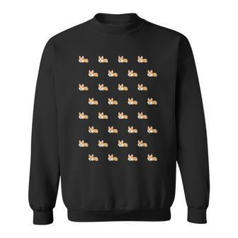 Sleeping Welsh Corgi Pattern Cute Dog Lover Pet Owner Sweatshirt | Mazezy