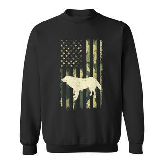 Slovak Cuvac Camouflage American Flag Sweatshirt | Mazezy