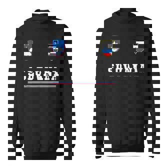 Slovenia SportSoccer Jersey Flag Football Sweatshirt | Mazezy