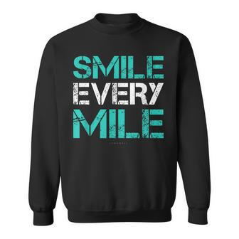Smile Every Mile Running Runner Sweatshirt | Mazezy