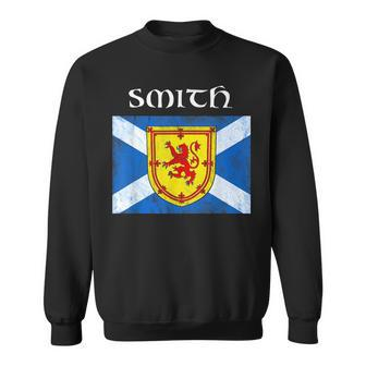 Smith Scottish Clan Name Gift Scotland Flag Festival Smith Funny Gifts Sweatshirt | Mazezy UK