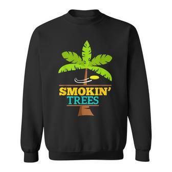 Smokin' Trees Disc Golf Ultimate Flying Disc Sweatshirt | Mazezy