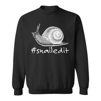 Snailed It Pet Snail Malacologist Sweatshirt | Mazezy