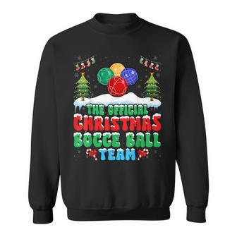 Snow Christmas Bocce Ball Team Bocce Ball Player Xmas Sweatshirt | Mazezy