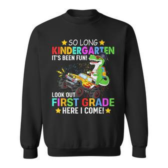 So Long Kindergarten First Grade Here I Come Back To School Sweatshirt | Mazezy DE