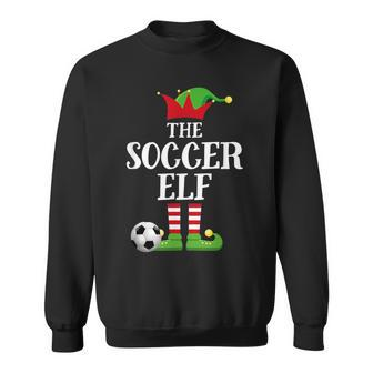 Soccer Elf Family Matching Christmas Group Elf Pajama Sweatshirt - Seseable