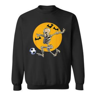 Soccer Skeleton Halloween Boys Soccer Player Halloween Sweatshirt | Mazezy