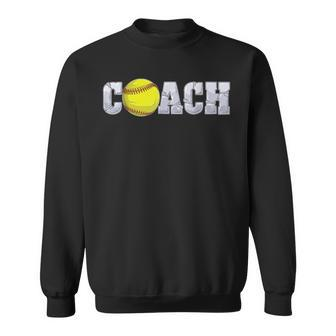 Softball Coach Coaching Assistant Coach Softball Team Men Sweatshirt | Mazezy