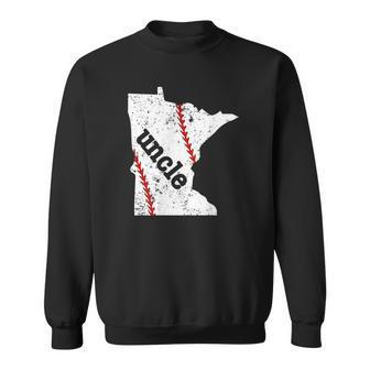 Softball Uncle Minnesota Baseball Uncle Sweatshirt | Mazezy